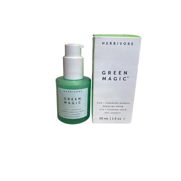 Herbivore Green Magic Cica + Ceramides Redness‑Reducing Serum 1 oz / 30 mL NIB - Picture 1 of 1